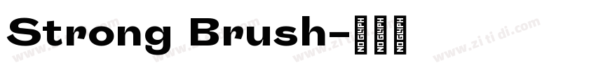 Strong Brush字体转换